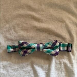 Boy’s Plaid Bow Tie in Purple and Teal from Crewcuts (J.Crew)